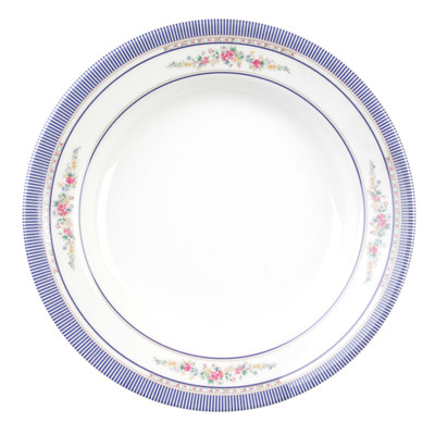 Thunder Group 1107AR 5 Oz. Melamine Rose Soup Plate