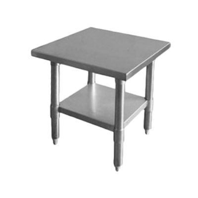 Thunder Group SLWT42418F 18" W x 24" D Galvanized Steel 18 Gauge Work Table