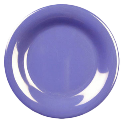 Thunder Group CR010BU 10.5" Dia. Purple Melamine Round Wide Rim Plate