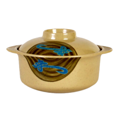 Thunder Group 3503J 12 Oz. Melamine Wei Miso Bowl with Lid