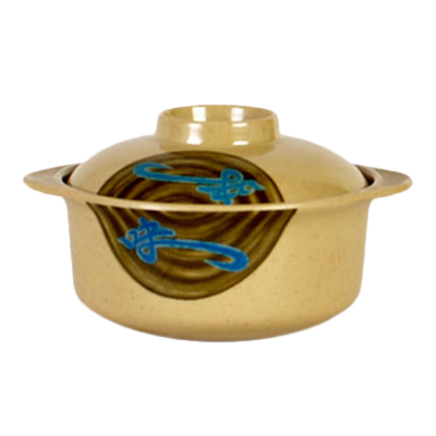 Thunder Group 3503J 12 Oz. Melamine Wei Miso Bowl with Lid