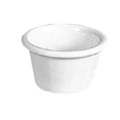 Thunder Group ML535B1 1.75 Oz. Bone Melamine Round Smooth Ramekin