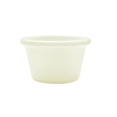Thunder Group ML535B1 1.75 Oz. Bone Melamine Round Smooth Ramekin