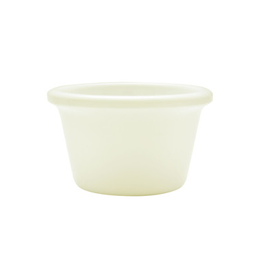 Thunder Group ML535B1 1.75 Oz. Bone Melamine Round Smooth Ramekin