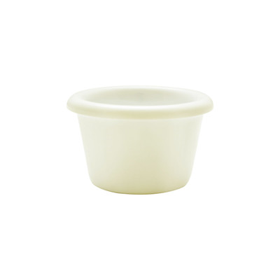 Thunder Group ML534B1 1.5 Oz. Bone Melamine Round Smooth Ramekin