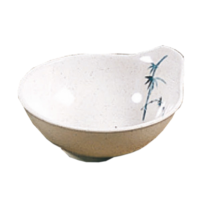 Thunder Group 3501BB 7 Oz. Melamine Blue Bamboo Sauce Bowl