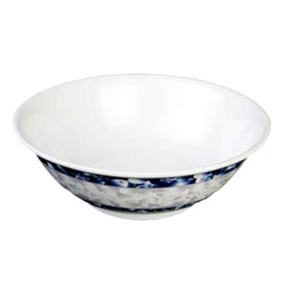 Thunder Group 5095DL 96 Oz. Melamine Blue Dragon Round Rimless Bowl