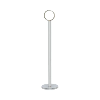 Thunder Group CRTCH012 12" Chrome Plated Wire Loop Table Card Holder