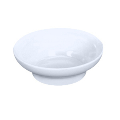 Thunder Group ML352W1 8 Oz. White Round Melamine Salsa Bowl