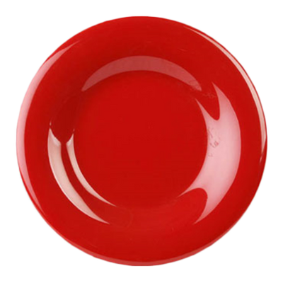 Thunder Group CR005PR 5.5" Dia. Pure Red Melamine Round Wide Rim Plate