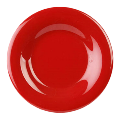 Thunder Group CR005PR 5.5" Dia. Pure Red Melamine Round Wide Rim Plate