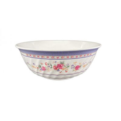Thunder Group 5309AR 72 Oz. Melamine Rose Swirl Bowl
