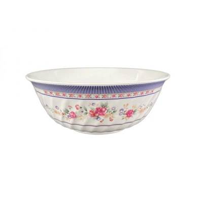 Thunder Group 5309AR 72 Oz. Melamine Rose Swirl Bowl