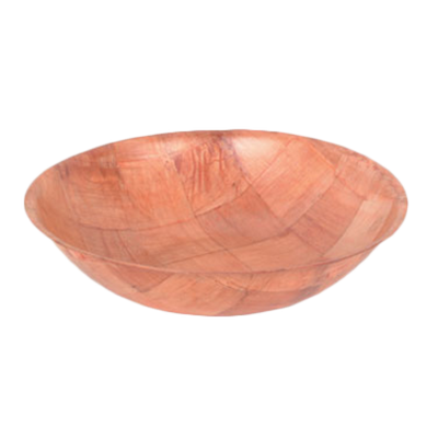 Thunder Group WDTSB012 12" Dia. Woven Wood Salad Bowl