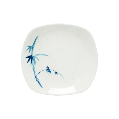 Thunder Group 1203BB 6" W x 5.5" D Blue Bamboo Melamine Oblong Platter