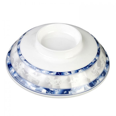 Thunder Group 3201CDL 5.25" W Melamine Blue Dragon Round Noodle Bowl Lid