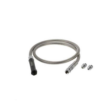 Component Hardware KL50-Y004-60U 60" Stainless Steel Outer Casing Encore Premium Pre-Rinse Hose