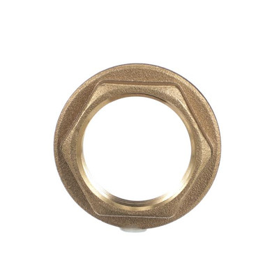Component Hardware E02-4090-BR 1" NPT Brass Flanged Locknut
