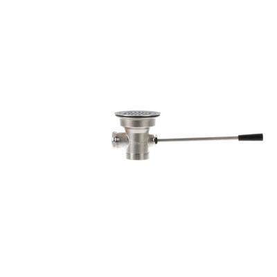 Component Hardware D10-7300 3.5" Sink Opening Cast Bronze Body Encore Lever Handle Waste Outlet with Capped Overflow Assembly