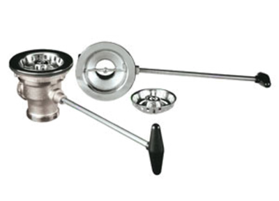 Component Hardware DBN-8000 3.5&quot; Sink Opening Stainless Steel Capped Overflow Encore Universal Rotary Waste Outlet