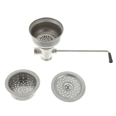 Component Hardware D63-4160 6.5" Sink Opening Nickel Plated Bronze Encore Twist Handle Waste Outlet