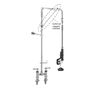 Component Hardware KL56-5532-18 4" Centers Deck Mount Encore Pre-Rinse Assembly