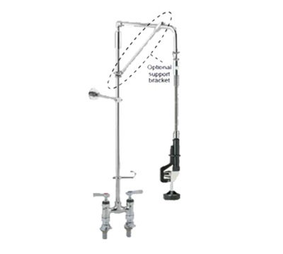 Component Hardware KL56-5532-18 4" Centers Deck Mount Encore Pre-Rinse Assembly