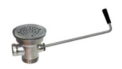 Component Hardware D55-7510-HN 3.5" Sink Opening Stainless Steel Top-Line Universal Twist Handle Waste Outlet
