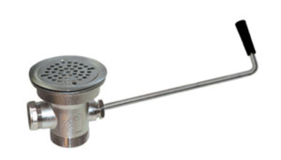 Component Hardware D55-7510-HN 3.5&quot; Sink Opening Stainless Steel Top-Line Universal Twist Handle Waste Outlet