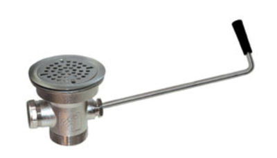 Component Hardware D55-7510-HN 3.5" Sink Opening Stainless Steel Top-Line Universal Twist Handle Waste Outlet