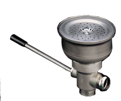 Component Hardware D23-4150 6.5" Sink Opening Nickel Plated Cast Bronze Box Pattern Encore Lever Handle Drain with Overflow Outlet