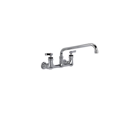 Component Hardware KL54-8012-MK 8" Centers Stainless Steel Compression Wall Mount Encore Faucet