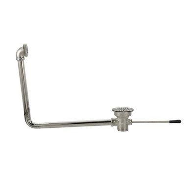 Component Hardware D10-7315 3.5" Sink Opening Nickel Plated Cast Brass Drain Body Encore Lever Handle Waste Outlet with Overflow Assembly