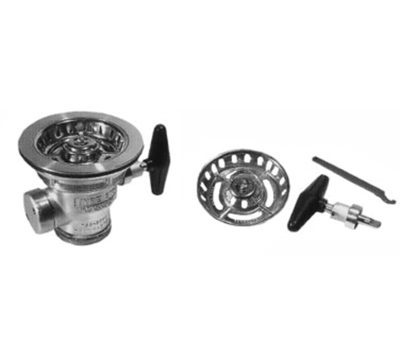 Component Hardware DSS-8000-P 3.5" Sink Opening Stainless Steel Vandal Resistance Encore DrainMaster Universal Rotary Drain