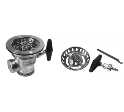 Component Hardware DSS-8000-P 3.5&quot; Sink Opening Stainless Steel Vandal Resistance Encore DrainMaster Universal Rotary Drain