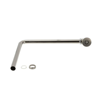 Component Hardware E50-1000 1.5" OD Tubing Nickel Plated Brass Elbow Encore Overflow Assembly