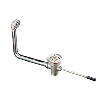 Component Hardware D10-4591 3&quot; Sink Opening Cast Bronze Drain Body Encore Lever Handle Waste Outlet with Overflow Assembly