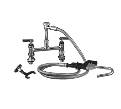 Component Hardware KL60-3100 72" Stainless Steel Flexible Hose Elevated Bridge Deck Mount Encore Pot Filler Assembly
