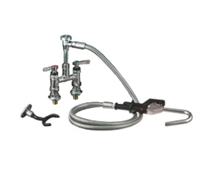 Component Hardware KL56-3000-VB 72" Stainless Steel Flexible Hose Elevated Bridge Deck Mount Encore Pot Filler Assembly