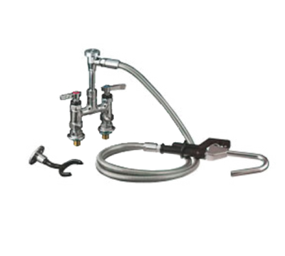 Component Hardware KL56-3000-VB 72" Stainless Steel Flexible Hose Elevated Bridge Deck Mount Encore Pot Filler Assembly