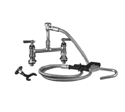 Component Hardware KL60-3000-VB 72" Stainless Steel Flexible Hose Elevated Bridge Deck Mount Encore Pot Filler Assembly
