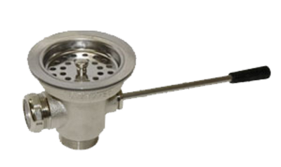 Component Hardware D13-7410 3.5" Sink Opening Nickel Plated Cast Bronze Encore Lever Handle Waste Outlet with Capped Overflow