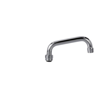 Component Hardware KS11-12-X006Z 6" Stainless Steel Tubular Swing Retail Package Encore Spout Assembly