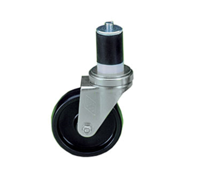 Component Hardware CMS1-3BPN 3" Dia. Black Polyolefin Stem Caster