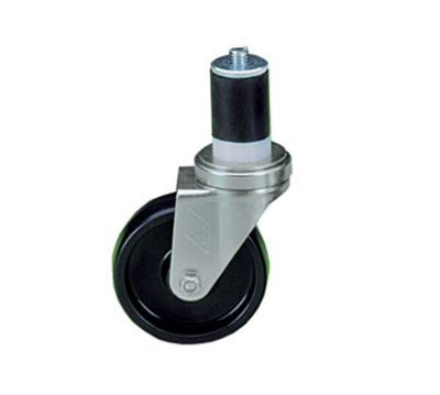 Component Hardware CMS1-3BPN 3" Dia. Black Polyolefin Stem Caster