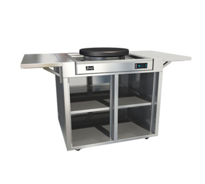 Evo America 10-0037-CSC 41.9&quot; W Stainless Steel Evo Centric 20E Display Service Cart