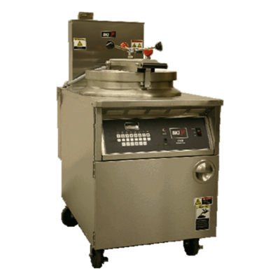BKI FKG-FC-LP Stainless Steel Liquid Propane Computer Controls Pressure Fryer - 70,000 BTU