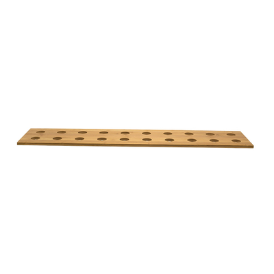 FOH BHO076BBB20 36" W x 8" D Natural Bamboo Rectangular Buffetware Cone Holder