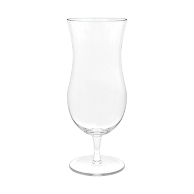 FOH AHB006CLT23 15 Oz. Clear Plastic Drinkwise Hurricane Glass