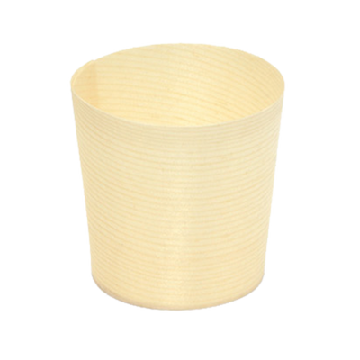 FOH ASC019NAW28 2.5 Oz. Wood Servewise Disposable Ramekin